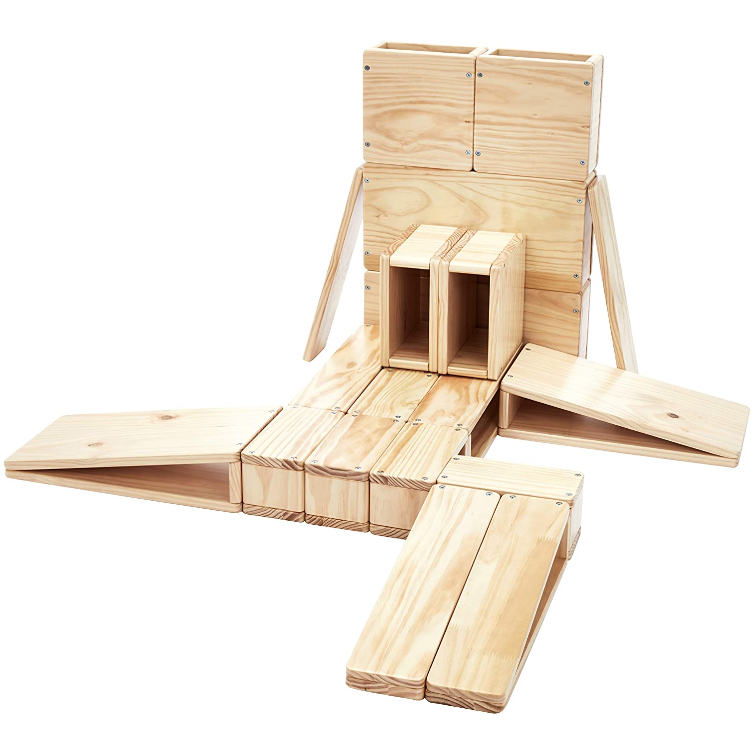 kids wood building set