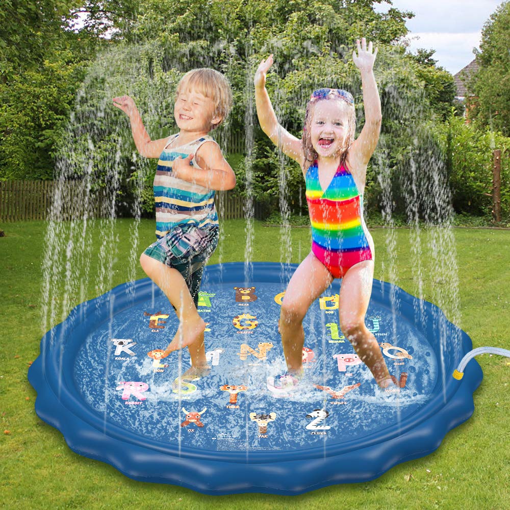 splashing water play mat