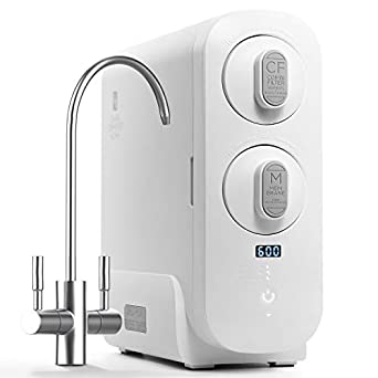 RO Reverse Osmosis Water Filtration System, Under Sink Tankless Purifier, 1.5:1 Drain Ratio, 600 GPD, TDS Reduction, Faucet Included $199