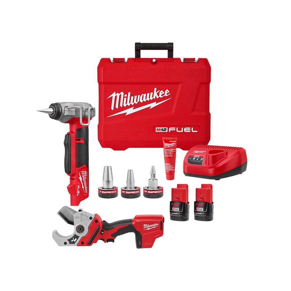 Milwaukee M12 FUEL RAPID SEAL ProPEX Expansion Tool with "free" M12 PVC Pipe Cutter HD $600