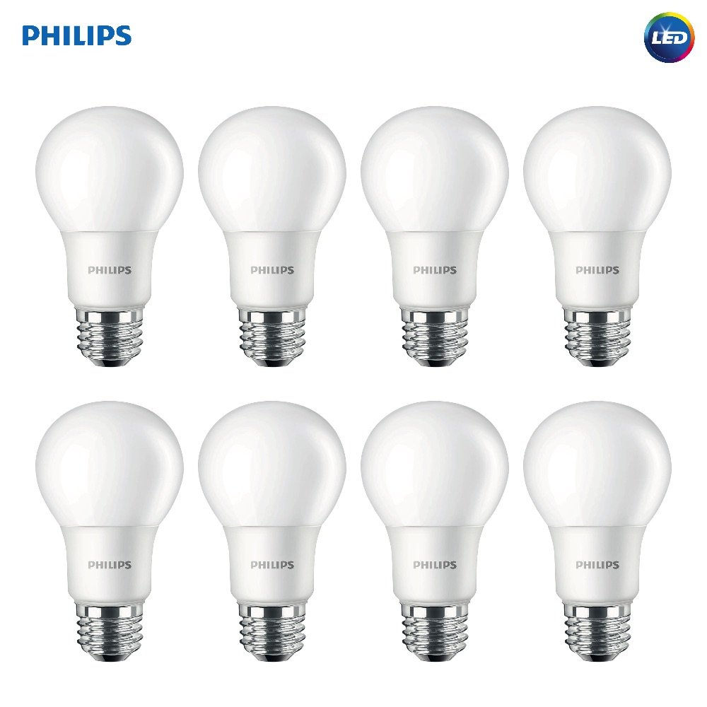 Philips 100W Equivalent Daylight A19 LED Light Bulb, 8-Pack $21.03