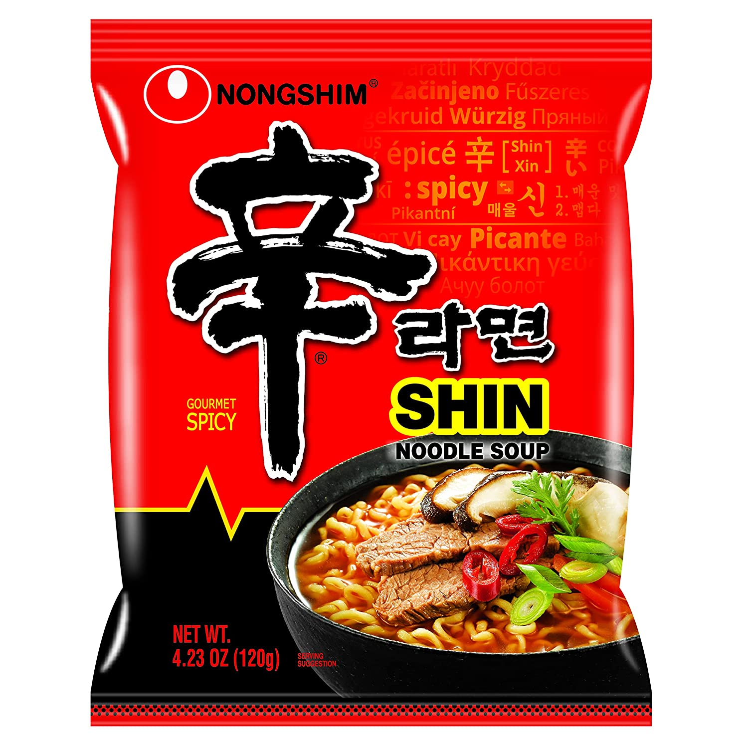 20-Pack 4.2-Oz Nongshim Shin Ramyun Gourmet Spicy Noodles $16.66