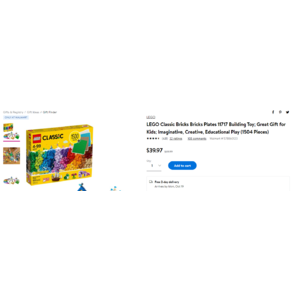 Lego classic bricks bricks plates 1504 pieces with plates included clearance
