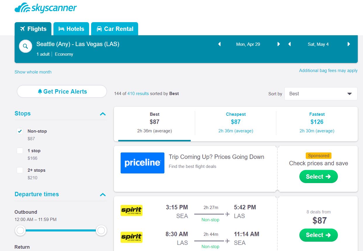 Seattle To Las Vegas Flight Status
