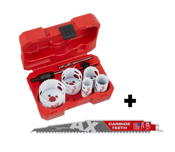 9 Pc Milwaukee Hole Dozer Bi Metal Hole Saw Set W 9