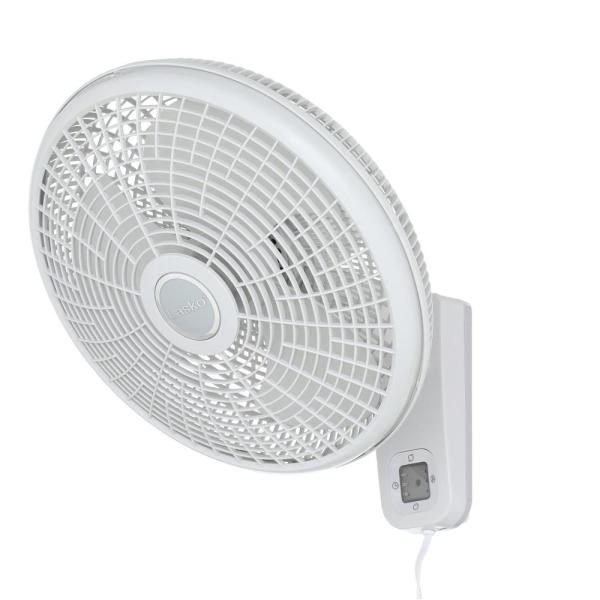 Lasko 16 In 3 Speed Oscillating Wall Mount Fan With Remote Control 39 98