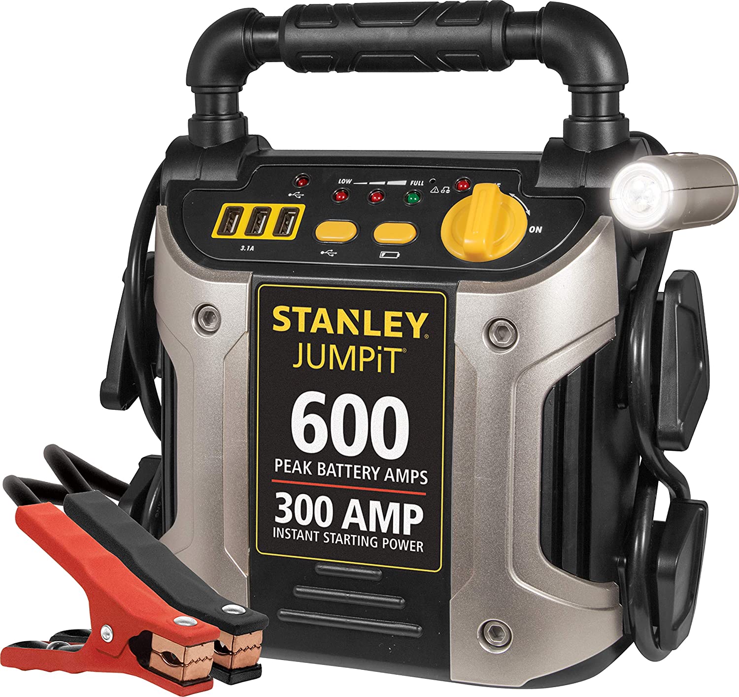 STANLEY J309 Power Station Jump Starter: 600 Peak/300 Instant Amps with Battery Clamps $39