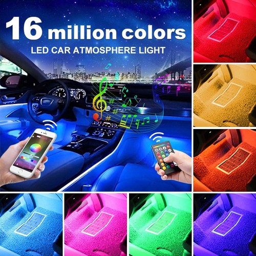 Auxito Car Led Strip Lights Multi Coloured Music Car Interior