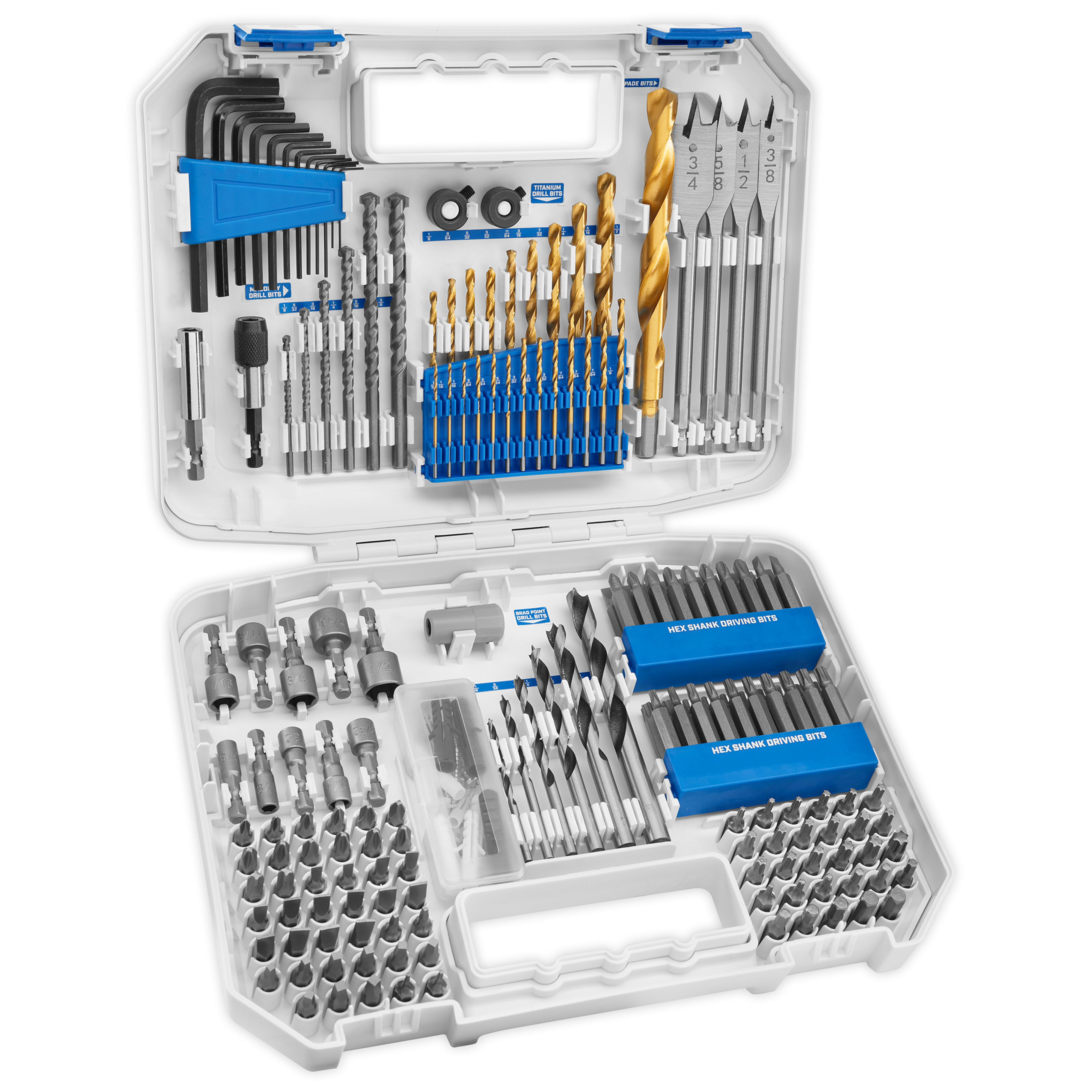 HART 200-Piece Assorted Drill and Drive Bit Set with Storage Case $26