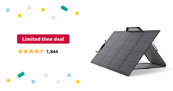 EF ECOFLOW 220Watt Bifacial Foldable Solar Panel - $379.00
