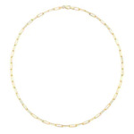 Costco members: 14kt Yellow Gold Paperclip Necklace $399.99