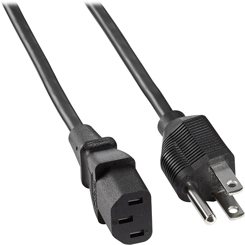 Insignia™ - 6' AC Power Cable - Black for $2.99+Free Shipping