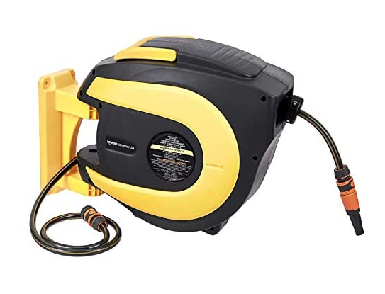 Amazon Commercial GAC-HR-005 Elite Heavy-duty Water Hose Reel with Retractable Commercial Flex PVC Hose for $49.99+FS w Prime