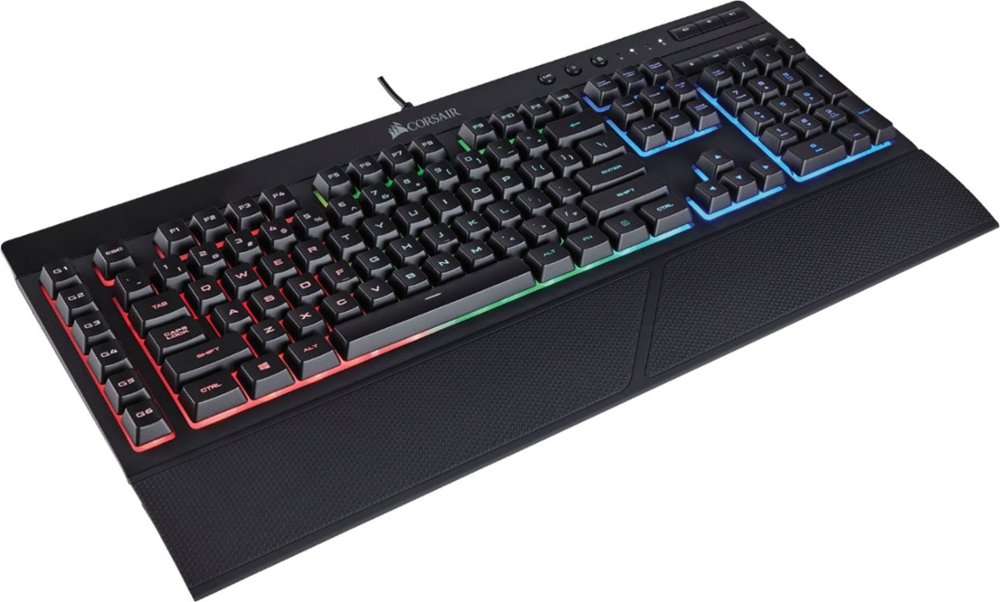 CORSAIR - Refurbished K55 Wired Gaming Membrane Keyboard with RGB Backlighting for $24.99+Free Curbside Pick up