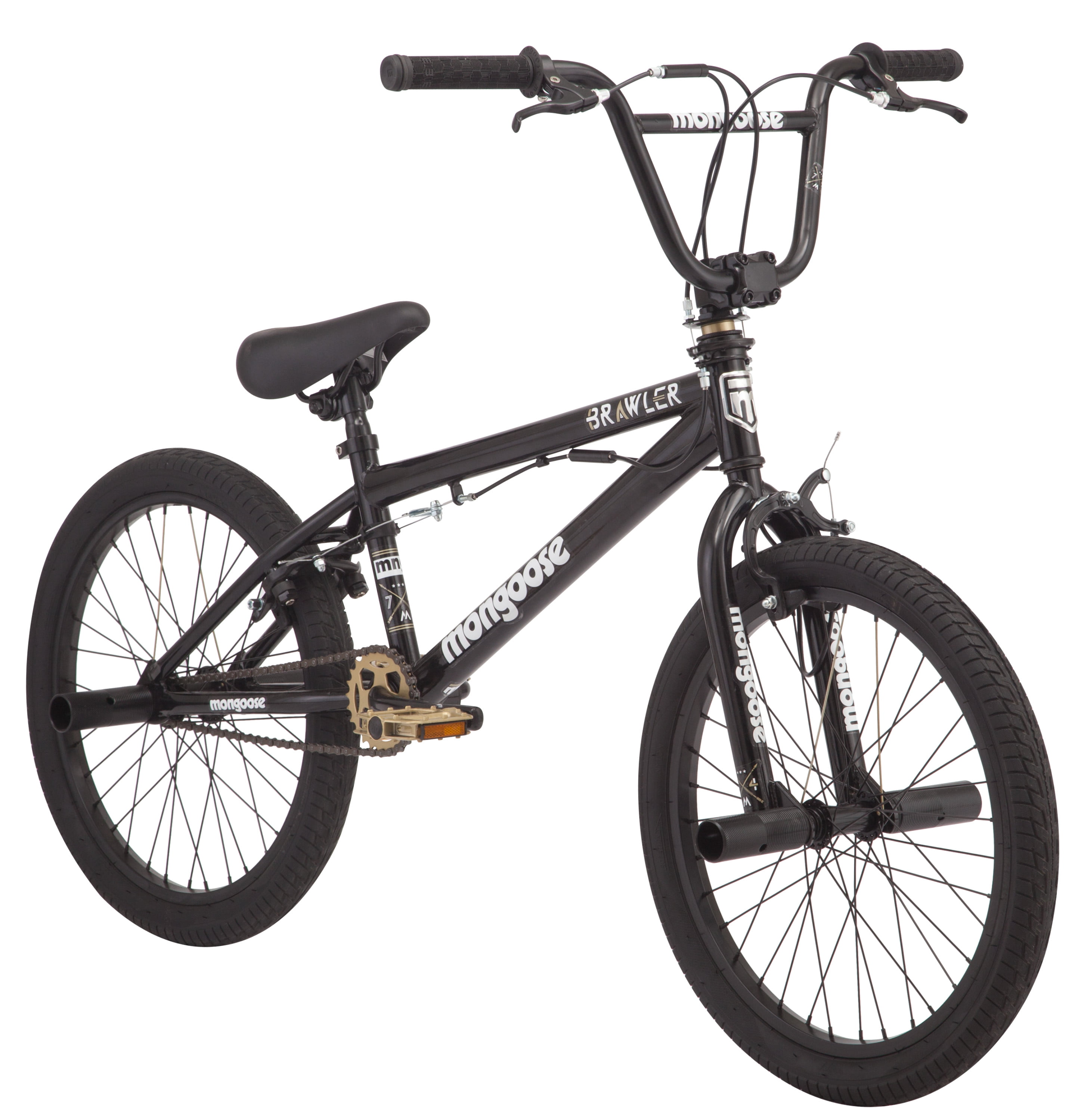Mongoose BRAWLER Boys  Freestyle BMX Bike  20  wheels  Black $69