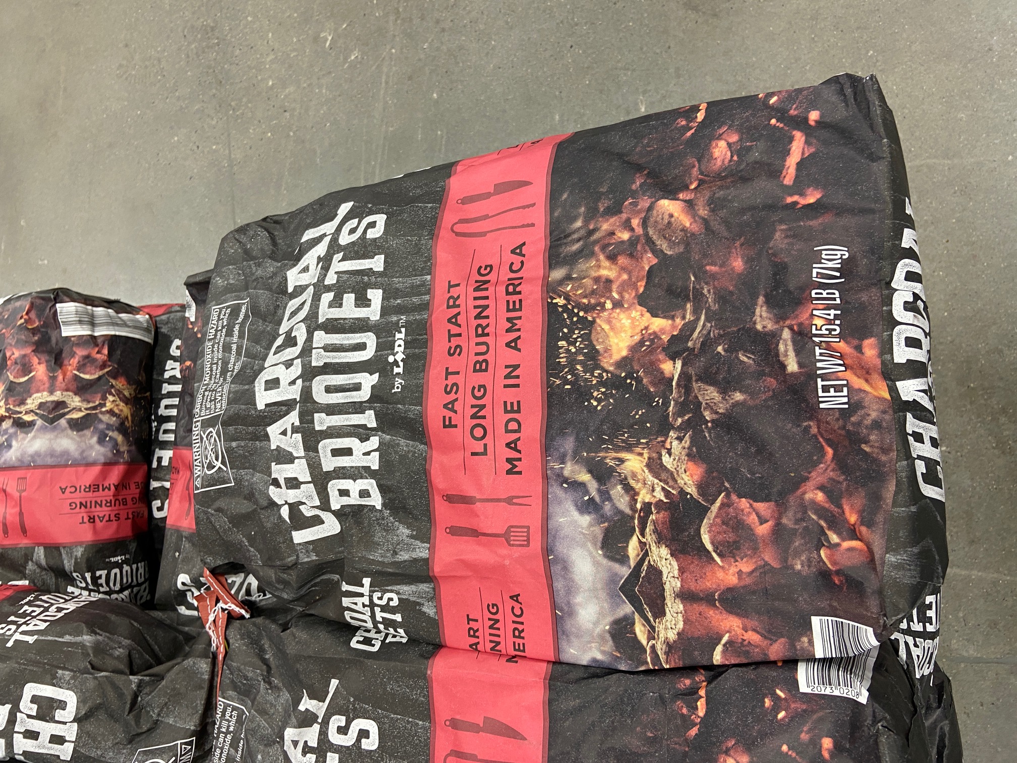 Lidl Store brand Charcoal Briquets 15.4lbs $2.89