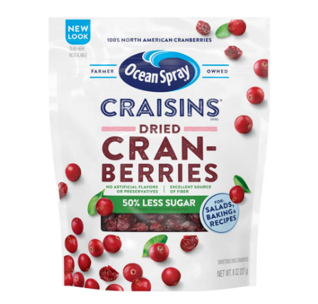 Ocean Spray Craisins Dried Cranberries, Original, 48 Ounce S&S $6.36