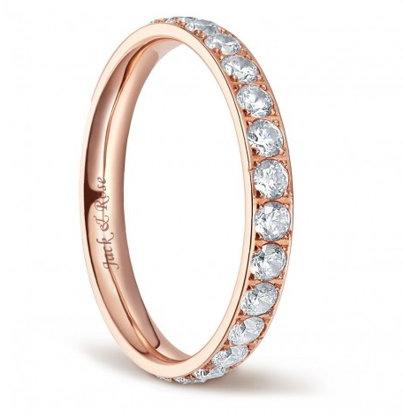 Titanium Engagement Rings for Women with Cubic Zirconia 3mm Eternity Ring $24+FS