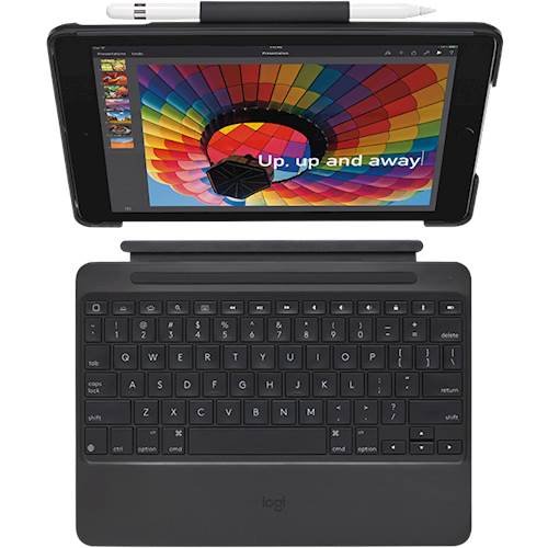 Logitech - Slim Combo Keyboard Folio Case for Apple® iPad® $59.99