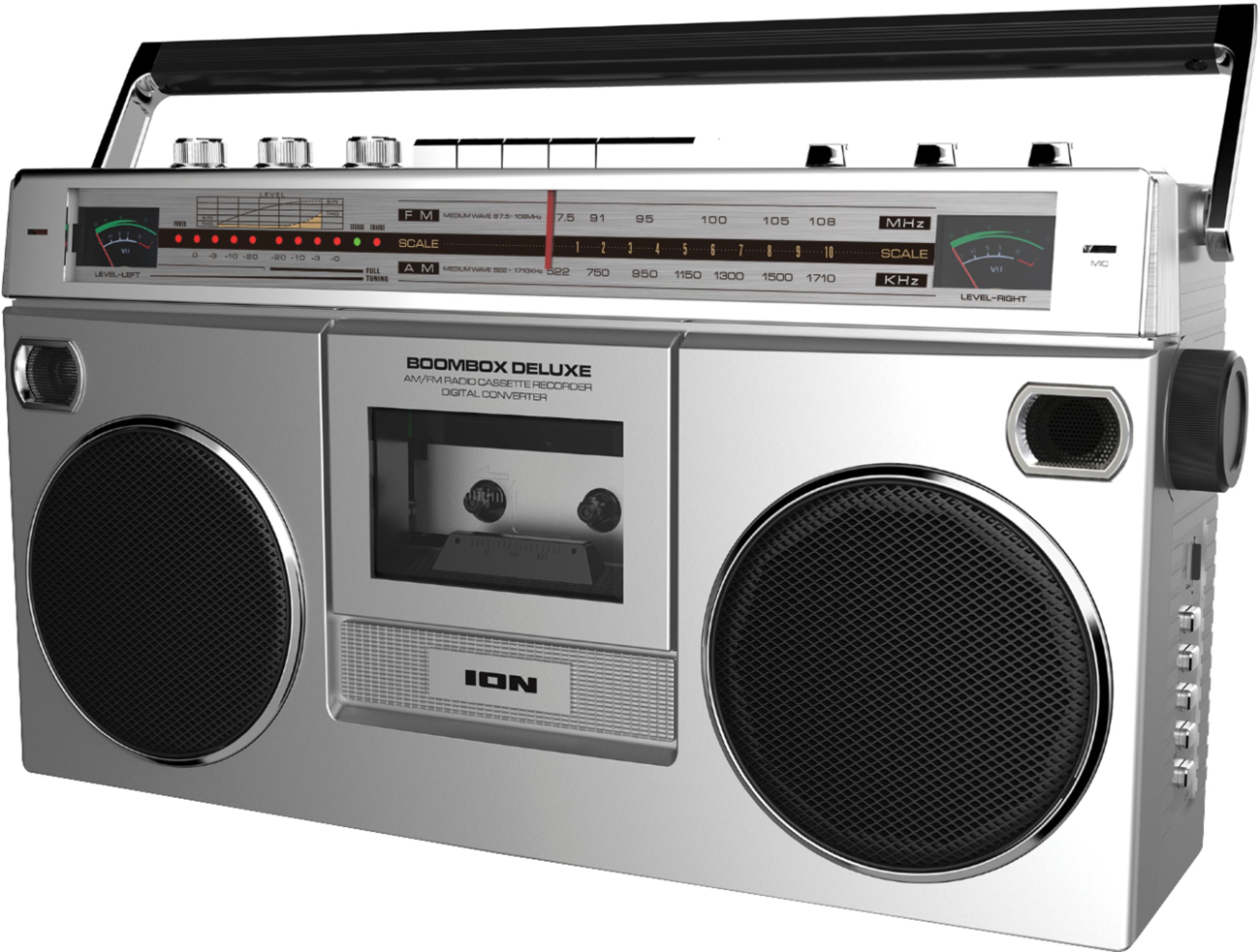 ION Audio - Boombox with AM/FM Radio - Silver $69.99 Free shipping