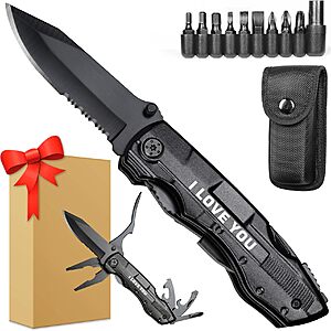 Select Accounts: 20-In-1 ONEAGE Engraved Multitool Knife $5 