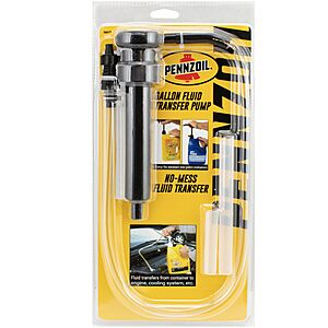 Pennzoil Fluid Transfer Pump - Gallon $3.6 @ Amazon