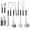 11-Piece Carote Stainless Steel Cooking Utensils Set w/ Stay-Cool Wooden Handles $9.99 + Free Shipping w/ Prime or on $35+