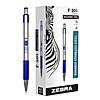 12-Pack 0.7mm Fine Point Zebra Pen F-301 Retractable Ballpoint Pen w/ Stainless Steel Barrel (Blue Ink) $10.15 (85c Ea) + Free Shipping w/ Prime or on $35+