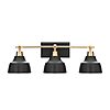KSANA 3-Light Bathroom Vanity Light Fixture (Black &amp;amp; Gold) $21.50 + Free Shipping w/ Prime or on $35+