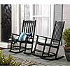 2-Pack Mainstays Outdoor Wood Porch Rocking Chair (Black) $88 ($44 Ea) + Free Shipping