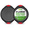 2-Pack 13&amp;quot; Large NutriChef Non-Stick Pizza Tray w/ Silicone Handle $11.99 + Free Shipping w/ Prime or on $35+