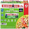 10-Count 5-Oz Bumble Bee Chunk Light Wild Caught Tuna Cans (In Water) $6.74 (68c Ea) w/ S&amp;amp;S + Free Shipping w/ Prime or on $35+