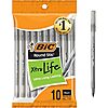 10-Count BIC Round Stic Xtra Life Medium Point Ballpoint Pen (1.0mm, Black) $0.94 w/ S&amp;amp;S + Free Shipping w/ Prime or on $35+
