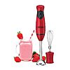 BELLA Immersion Hand Blender, Portable Mixer w/ Whisk Attachment (Stainless Steel, Red) $16.12 + Free Shipping w/ Prime or on $35+
