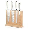 5-Piece Sur La Table Kitchen Essentials German Steel Blade Knife Set w/ Beechwood Magnetic Block (Linen White) $53.09 or Less + Free Shipping