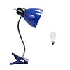 15.25&amp;quot; Plug-in Clip-on Adjustable Desk Lamp Light w/ LED Bulb (Blue) $6.83 + Free Shipping w/ Prime or on $35+