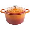 5-Qt Crock-Pot Artisan Round Cast Iron Nonstick Dutch Oven w/ Lid (Sunset Orange) $38.34 + Free Shipping