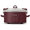 6-Qt Crock-Pot Cook &amp;amp; Carry Programmable Ceramic Slow Cooker (Lambrusco Red) $39.99 + Free Shipping