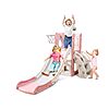 6-in-1 Toddler Playset w/ Slide, Basketball Hoop, Telescope &amp;amp; Storage Space for Indoor or  Outdoor (Pink White) $59.99 + Free Shipping