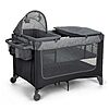 Safety 1st Portable Play Yard with Bassinet, Napper, and Changer (Gray)