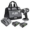 24V 1/2" FLEX Brushless Cordless 2-Speed Drill Driver Kit