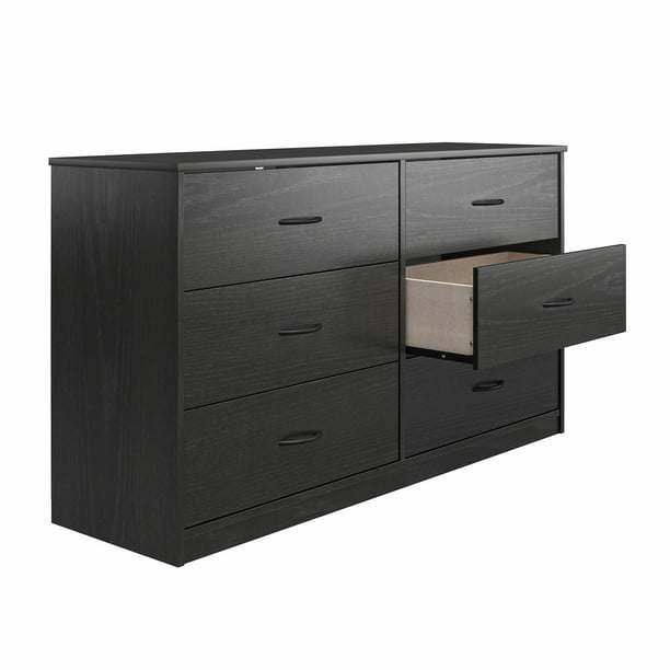 Mainstays Classic 6Drawer Dresser (black oak) 89 + Free Shipping