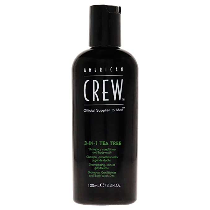 3.3oz American Crew Men's 3-in-1 Shampoo, Conditioner & Body Wash (Tea Tree Scent) $2.15