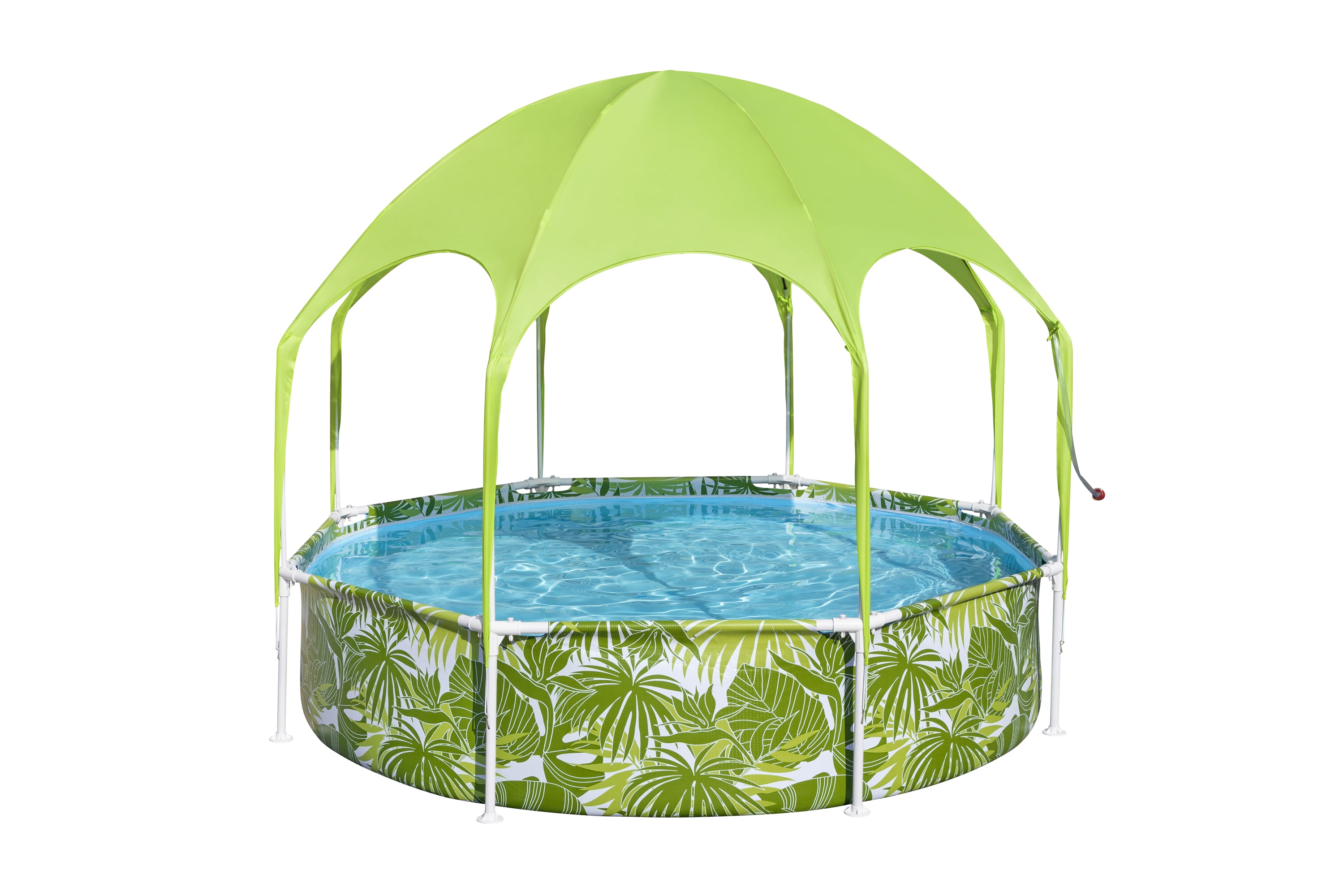 8' x 20" H2OGO Round Above Ground Pool Set W/ Shade & Cooling Mister $98 + Free Shipping
