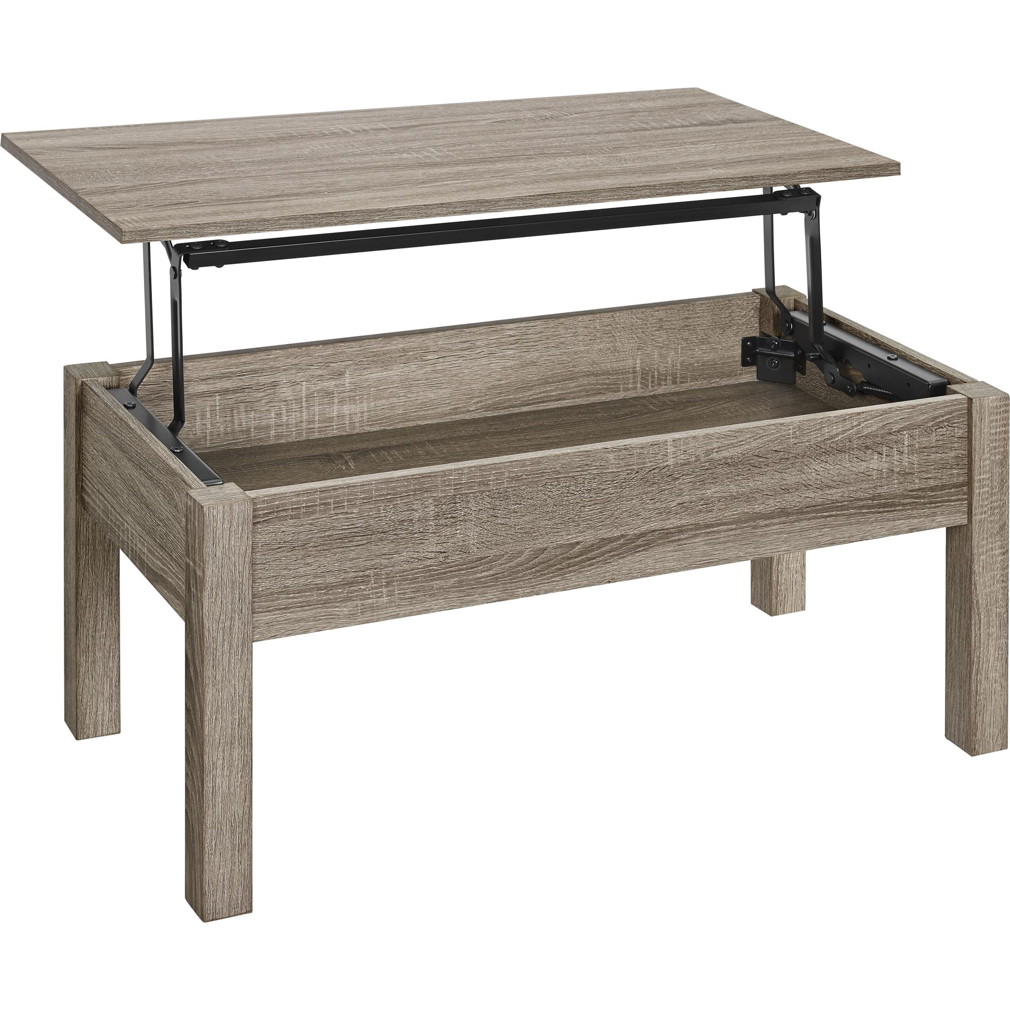 38" Mainstays Parson's Lift-Top Coffee Table (Gray Oak or Espresso) $65 + Free Shipping