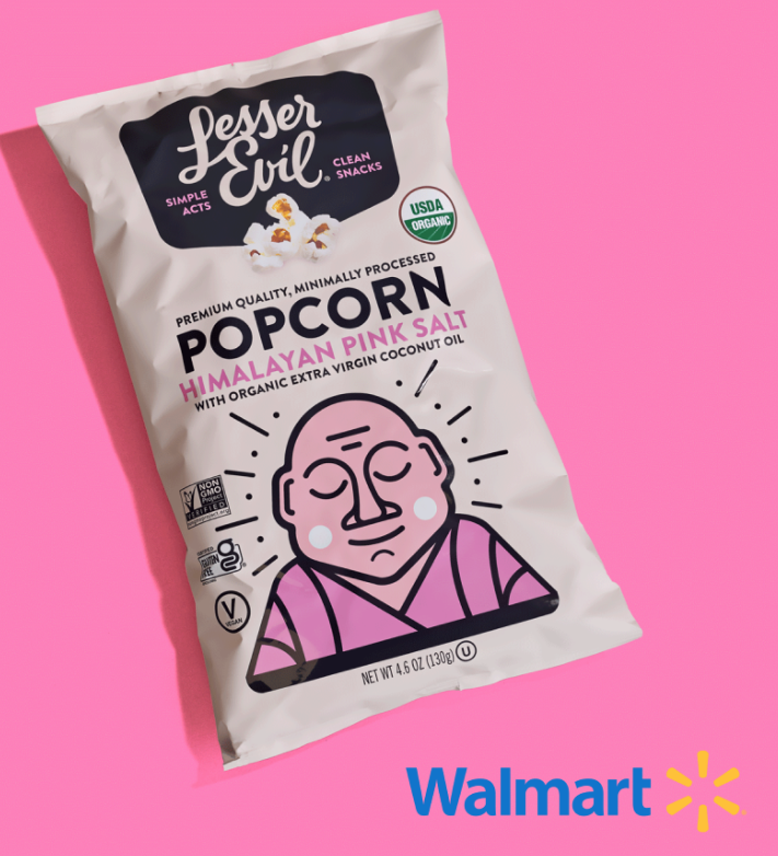 4.6-Oz LesserEvil Organic Popcorn (Himalayan Pink Salt Flavor Only) BOGO Free w/ Purchase via Walmart after Receipt Upload thru Venmo or PayPal $2.98