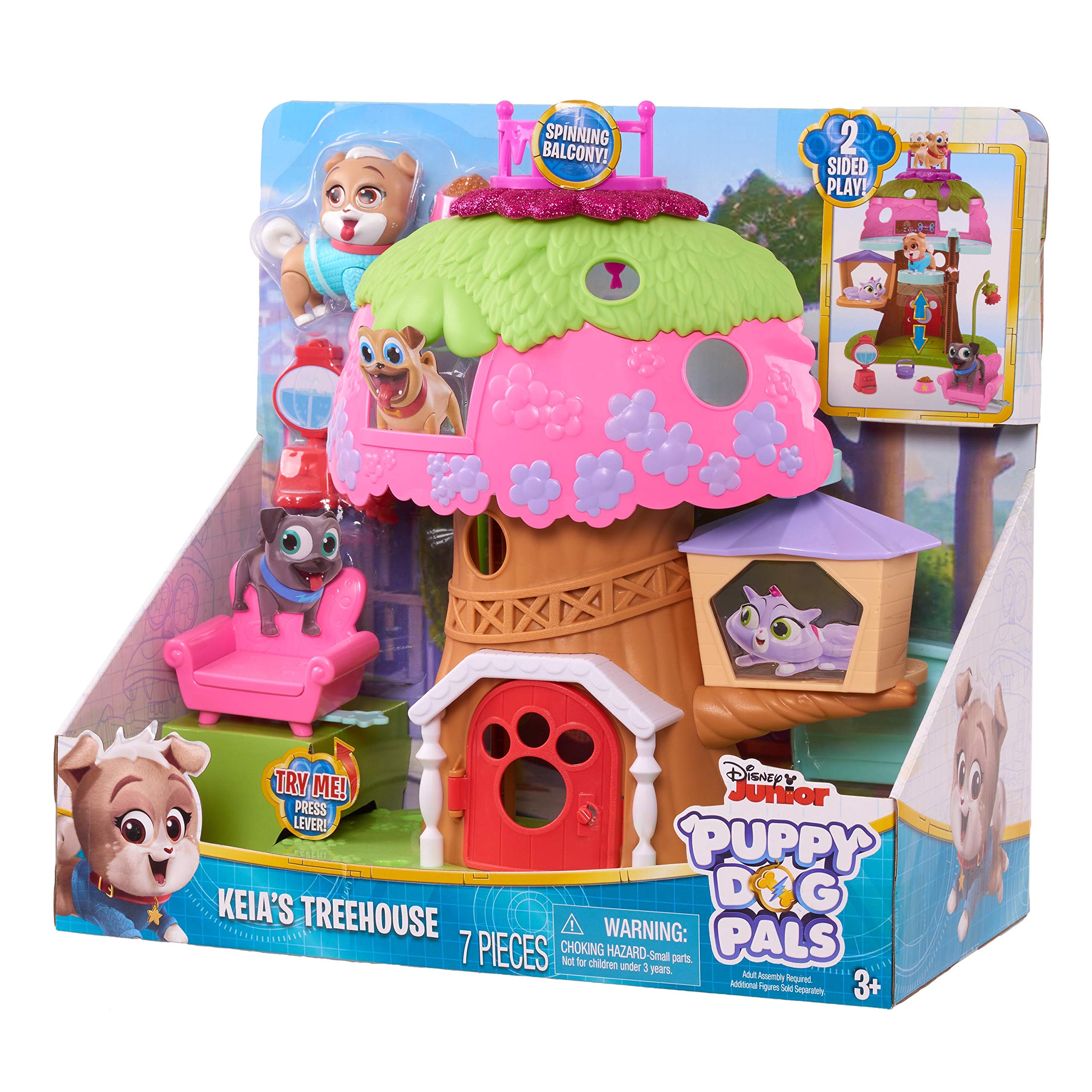 7-Pc Just Play Puppy Dog Pals Keia's Treehouse 2-Sided Playset $12.60 + Free Shipping w/ Prime or on $25+