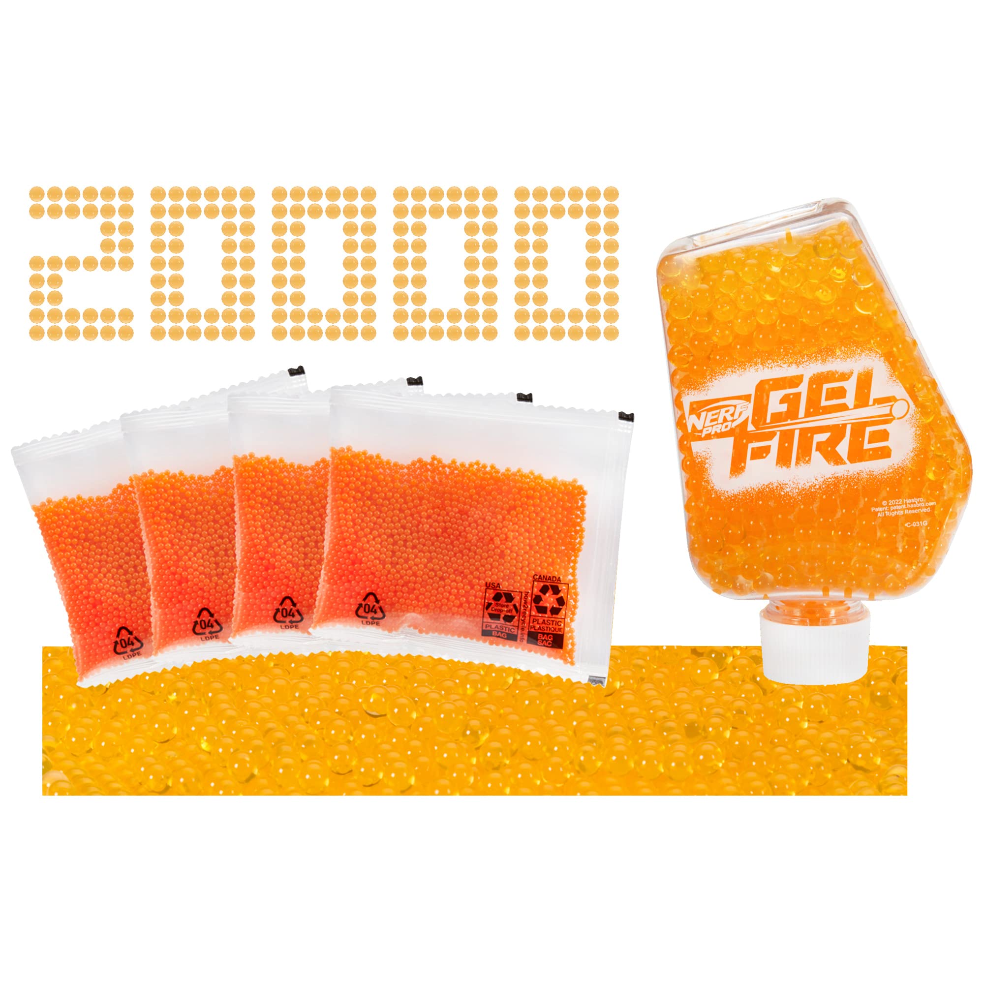 20,000-Round NERF Pro Gelfire Refill Dehydrated Rounds for Pro Gelfire Blasters $4.99 + Free Shipping w/ Prime or on $25+