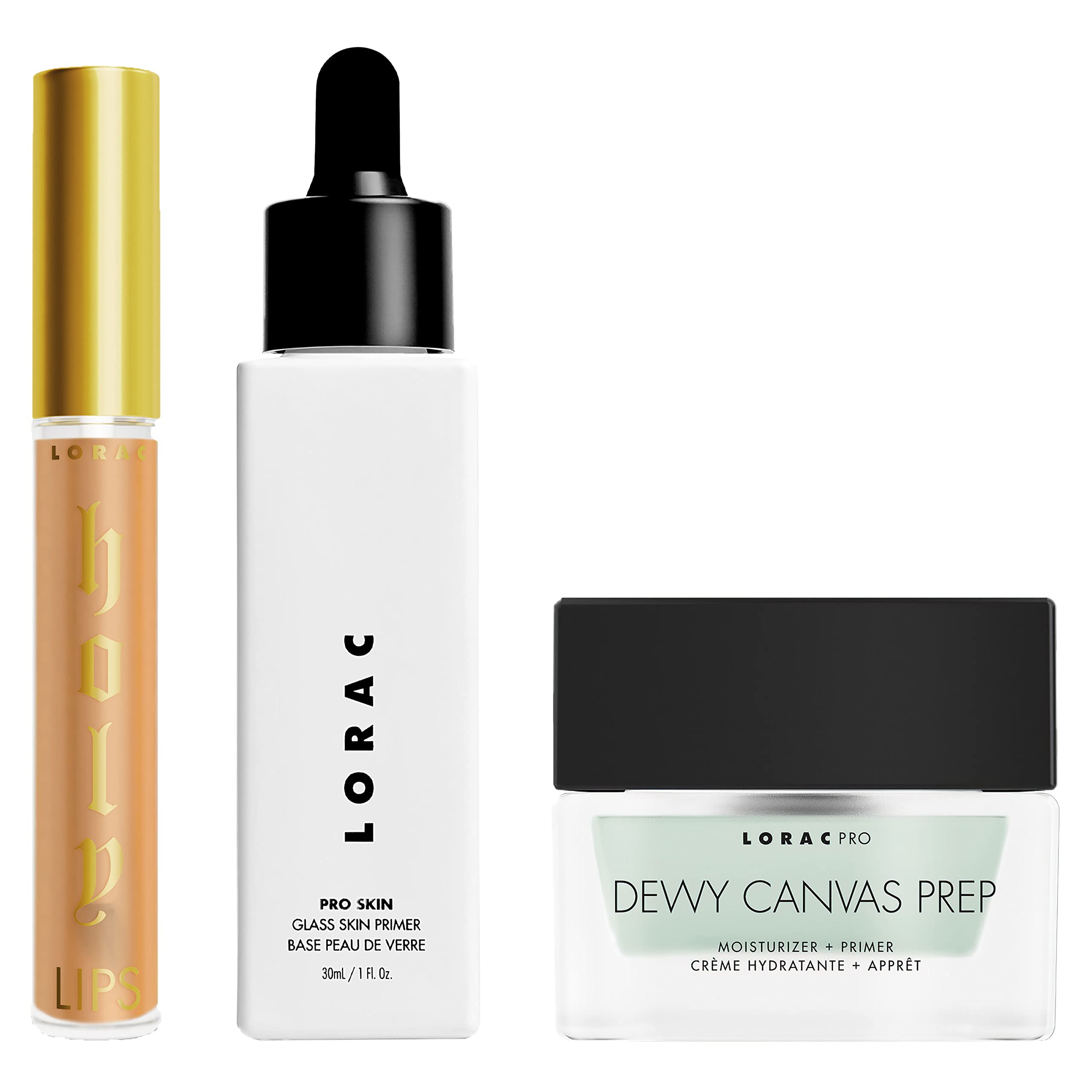 LORAC Dewy Skin Discover Set w/ Makeup Primer, Plumping Gloss & Face Moisturizer Hydration $22.50 + Free Shipping w/ Prime or on $25+