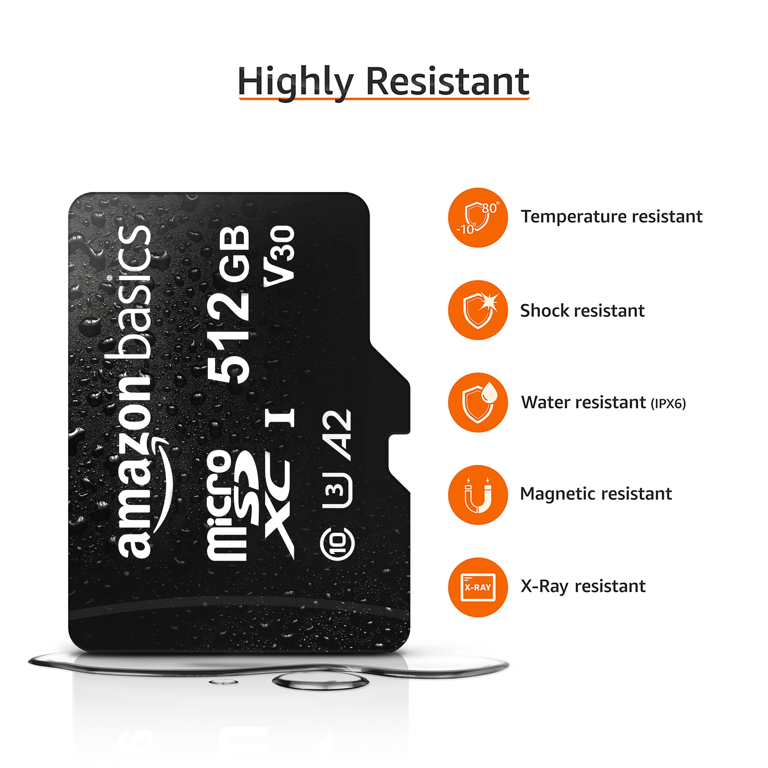 512GB Amazon Basics v30 microSDXC Memory Card w/ Full Size Adapter $34.29 + Free Shipping